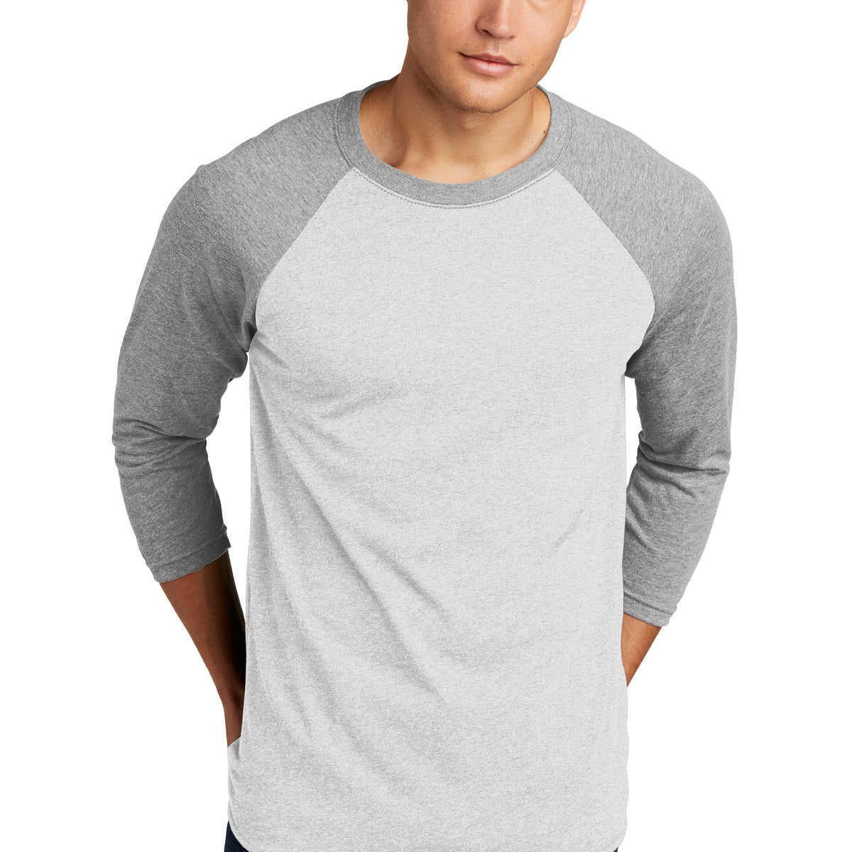 Next Level Apparel ®    Adult Tri-Blend 3/4-Sleeve Raglan Tee. NL6051