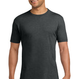 Next Level Apparel ®   Adult CVC Sueded Tee. NL6410 model wearing dark-colored t-shirt with short sleeves.