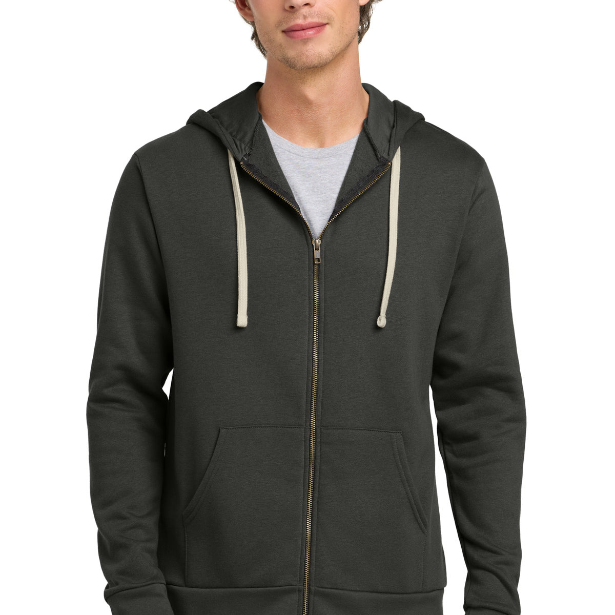 Next Level Apparel ®  Adult Santa Barbara Zip Hoodie. NL9602