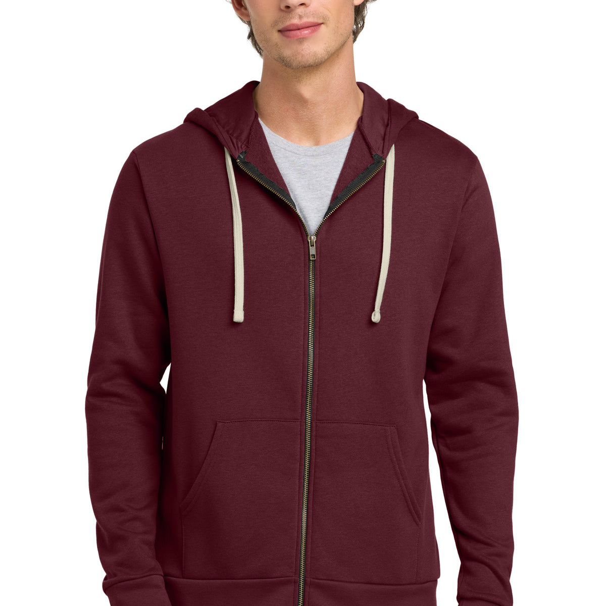 Next Level Apparel ®  Adult Santa Barbara Zip Hoodie. NL9602