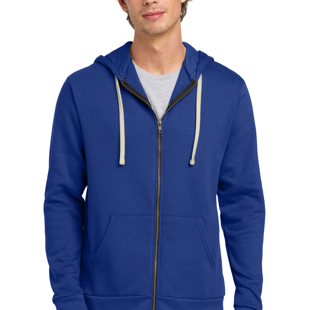 Next Level Apparel ®  Adult Santa Barbara Zip Hoodie. NL9602