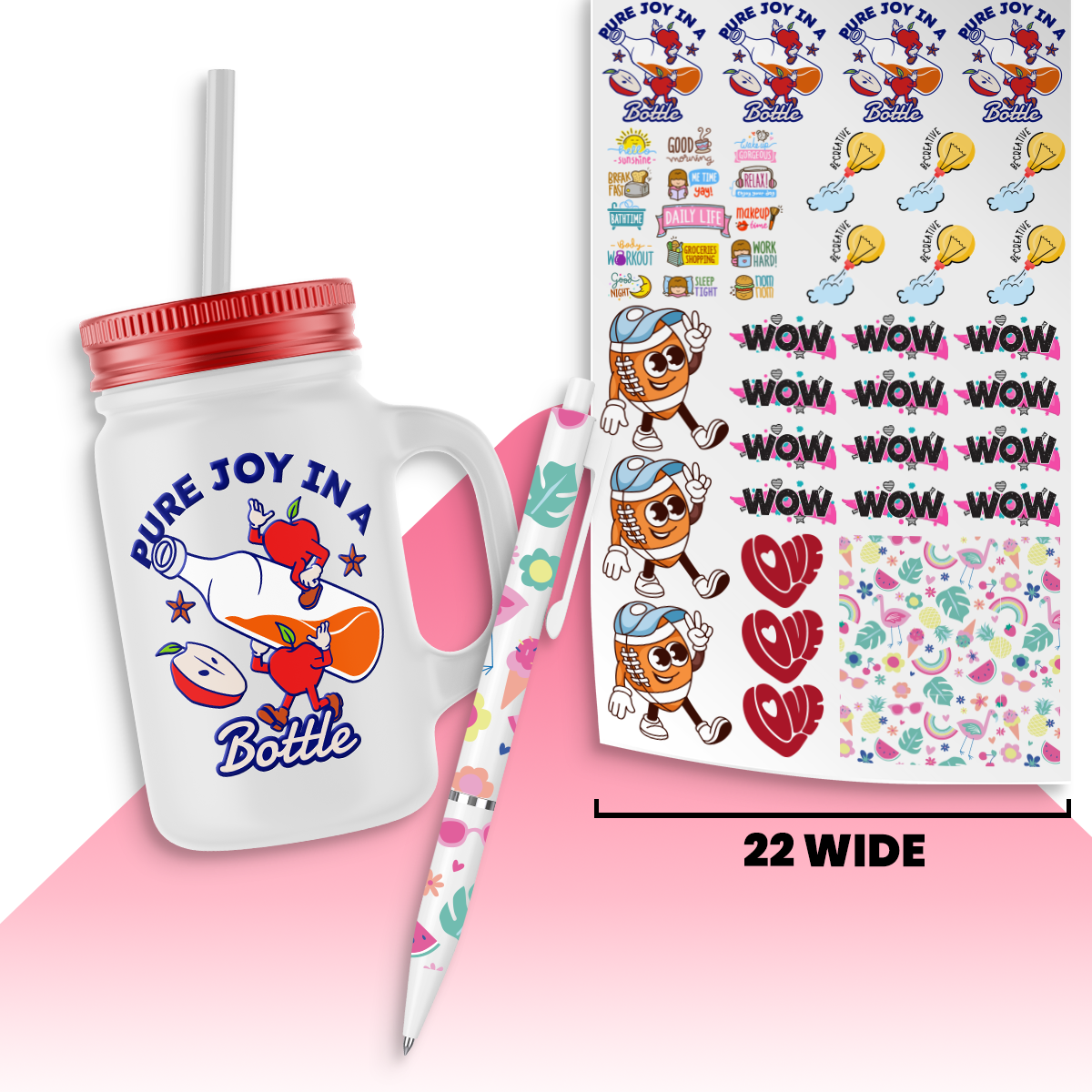 22in UV DTF Sticker Sheet Builder