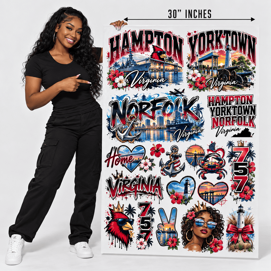 Custom DTF Gang Sheets 30" Builder - DTF Virginia - Gang Sheet