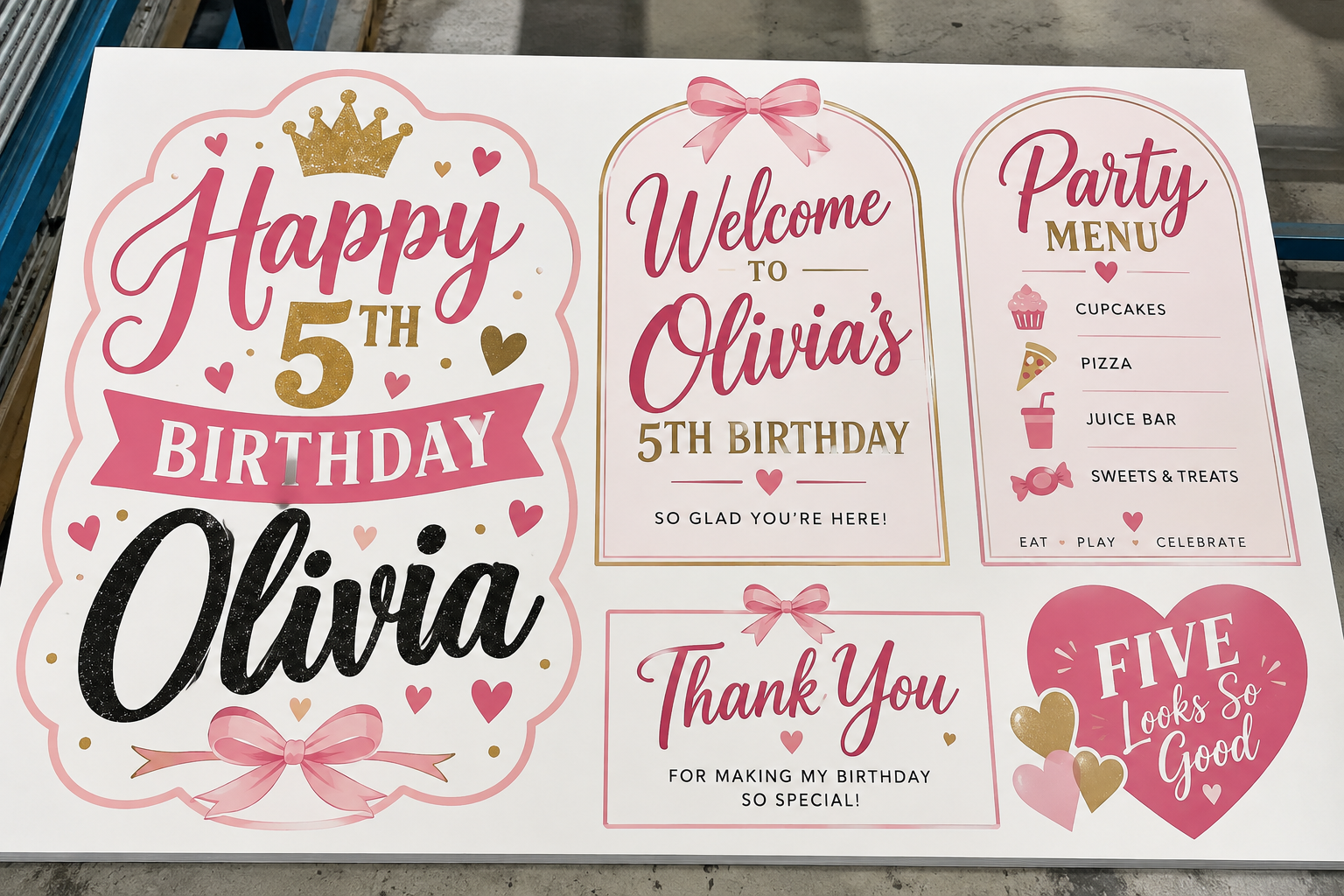 Custom Foam Board Signs & Cutouts Builder
