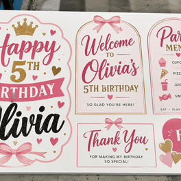 Custom Foam Board Signs & Cutouts Builder - DTF Virginia - Gang Sheet