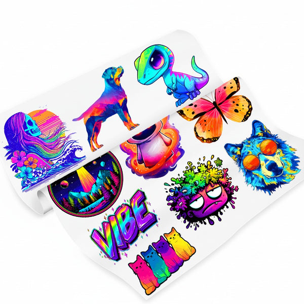 22in Fluorescent DTF Printing – Bold, Bright, and Stunning Fluorescent Designs