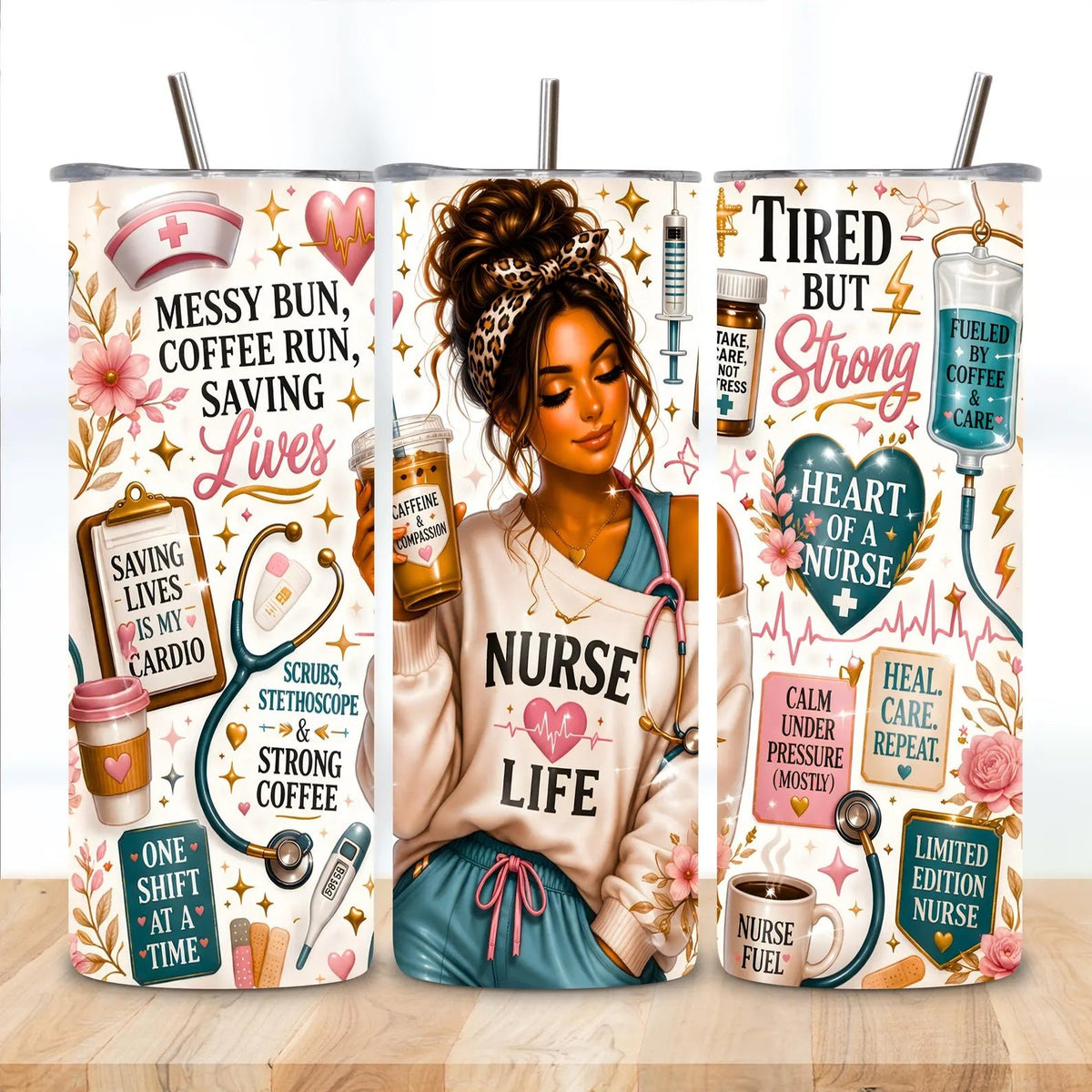 Nurse 20oz Skinny Tumbler - DTF Virginia -