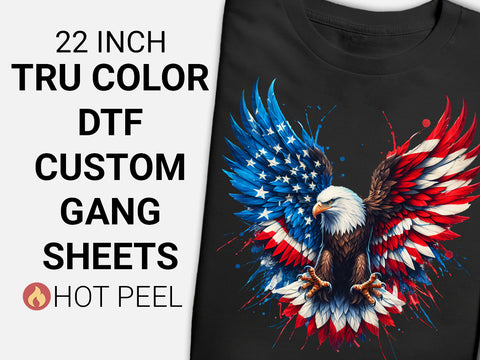 Tru Color DTF gang sheets for apparel printing – vibrant, high-quality direct to film transfers by DTF Virginia