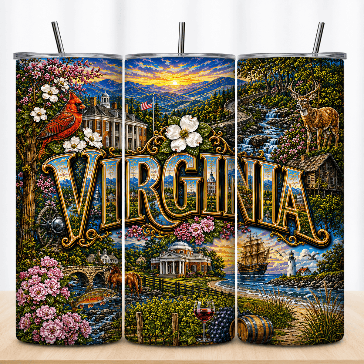 Virginia 20oz Tumbler - DTF Virginia -