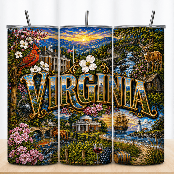 Virginia 20oz Tumbler - DTF Virginia -